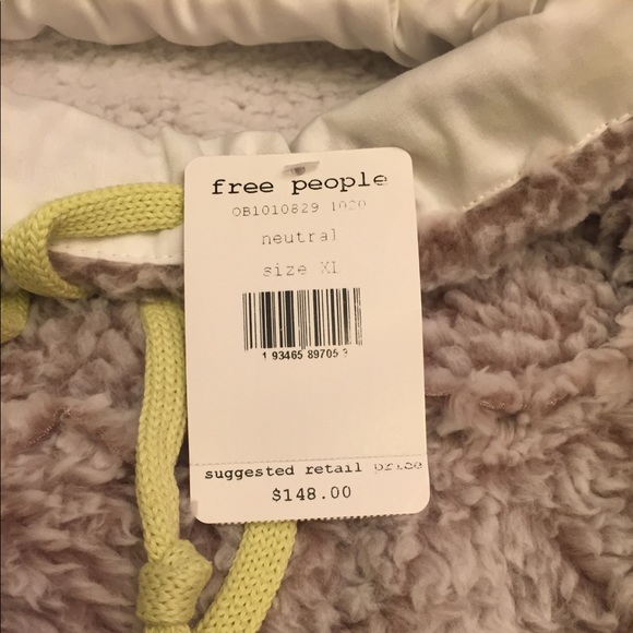 Free People Wild Heart Faux Shearling Pullover - Picture 4 of 4